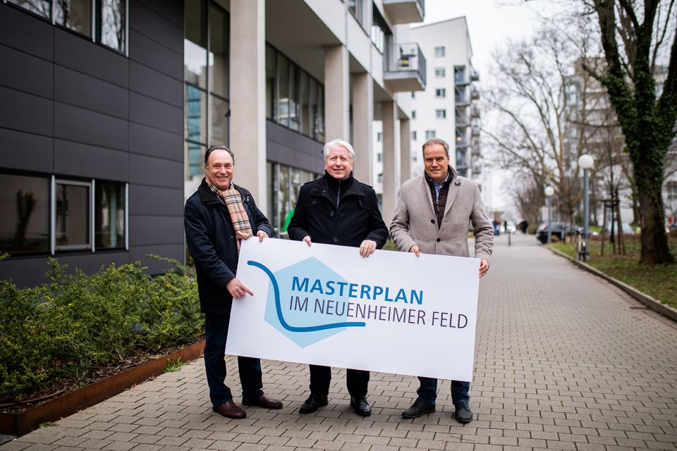 Vertreter der drei Projektträger des Masterplan Verfahrens